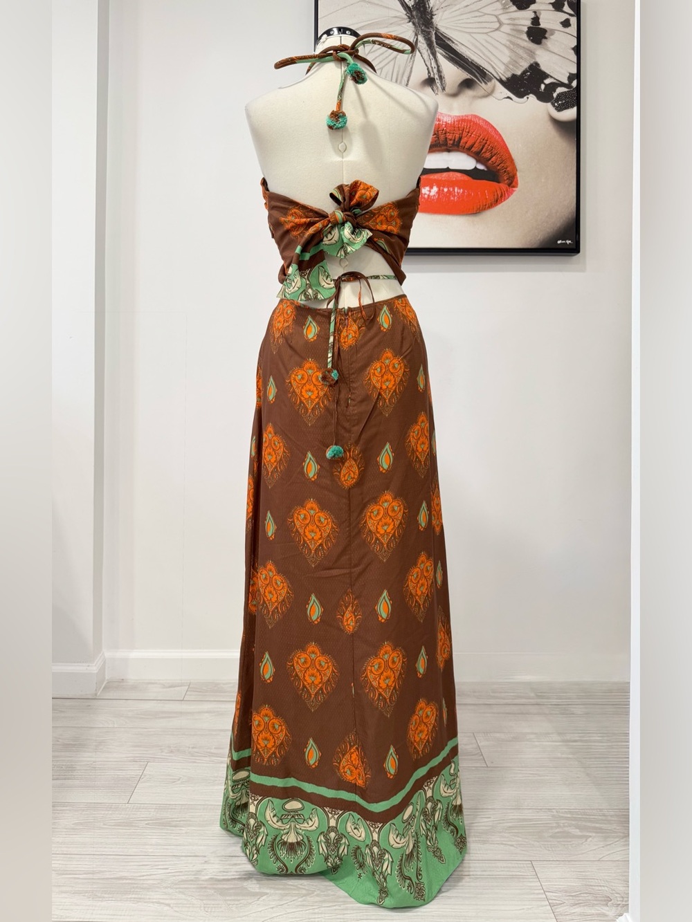 JOHANNA ORTIZ Guardian of Wisdom printed jacquard maxi skirt and top set - Picture 7 of 15